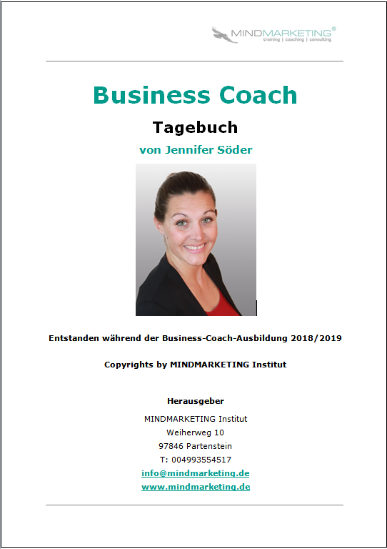 Titel Tagebuch Coaching Ausbildung 1